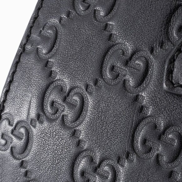 GUCCI Black Leather Horsebit Shoulder Bag - Picture 7 of 16